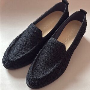 Rothy's womens boucle Black lug Loafers 8